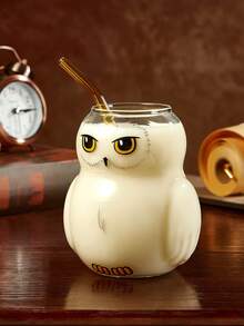 HARRY POTTER X SHEIN 1Pc 28.75oz/850ml Cute Cartoon Pattern Printed Borosilicate Glass Mug, Cold And Heat Resistant, Suitable For Milk, Juice, Coffee, Etc - Clear - View 5