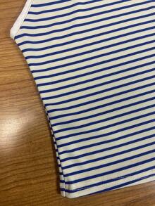 SHEIN Casual Striped Camisole For Summer - Blue - View 3