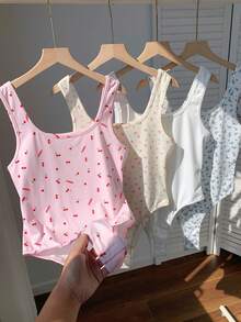 Comfortcana 4pcs/Set Assorted Sleeveless Jumpsuits, Versatile All-Match For Spring & Summer - Multicolor - View 5