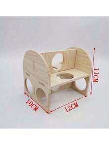 1-Pack Multi-Room Wooden Hamster Maze And Hideout - Provides Your Pet With Fun Activities And A Cozy Nest. - Multicolor - View 9