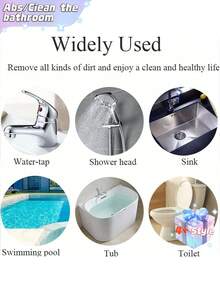 17件套浮石马桶刷套装（带手柄） - 浴室清洁石，用于去除马桶、瓷砖、水槽和浴缸上的水垢、锈渍和污垢。浴室清洁工具，配有符合人体工程学的手柄和浮石。浴室和马桶清洁刷。 - 彩色 - 查看 7