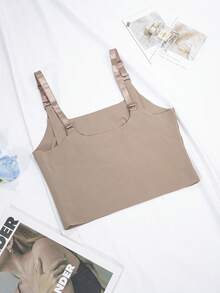 Moonlight&Mama 2026 Hot Selling Women's Comfortable Minimalist Solid Color Maternity & Nursing Bra, High Quality High Cost-Effective 1pc - Coffee Brown - View 2