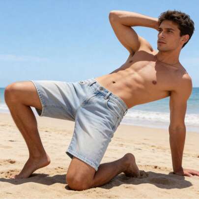 BERMUDA CONFORT PARA CABALLERO 5 BOLSAS Y BORDADO EN BOLSA TRASERA Y SECRETA PARA VERANO