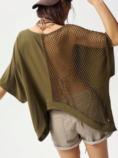 Bohemela Women's Casual Solid Color Knit Loose T-Shirt