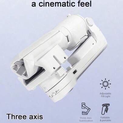 Teckwe 1个轻巧铝合金双轴云台稳定器，具备智能防抖、360度旋转、自动平衡、人脸追踪、手势控制、无线遥控等功能，无需App，紧凑可折叠设计，黑色多功能相机手机云台，适用于旅行、Vlog、直播、户外探险、夏季旅行、内容创作、假日聚会、视频拍摄、摄影器材、视频制作等场景，内置800mAh电池