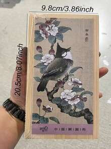 【12色手工中国风】专业中国画颜料木盒套装 纯色水彩中国画颜料 手绘素描艺术插画工具 - 12色 - 查看 4