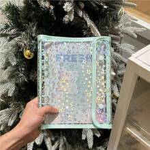 1pc Fashionable Star Printed 6-Ring A5 PVC Zipper Binder Planner, Album For Idol Photo Card & Collection,Back To School,School Supplies - Multicolor - - View 21