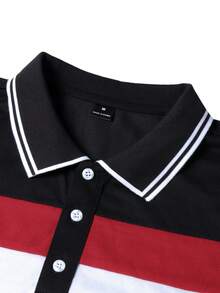 Manfinity CasualCool 男士商务Polo衫套装，男士刺绣Polo衫套装，男士撞色Polo衫配黑色短裤套装，纽扣Polo衫套装，短袖短裤Polo衫套装，商务休闲两件套。适合日常外出、朋友聚会、通勤，也是送给丈夫、男友或朋友的理想礼物。 - 黑色 - 查看 3
