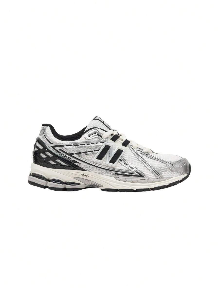 Men's Casual Athletic Shoes Silver White M1906 - SILVER METALLIC with WHITE and Sea Salt - View 1