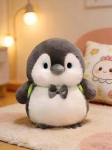 POKOJA LAND 1个9.84英寸毛绒企鹅玩具，送给朋友的可爱创意玩具，企鹅情侣背包，企鹅抓娃娃机玩具，睡觉时可以抱着的玩具，生日礼物 - 彩色 - 查看 11