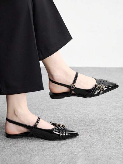 CUCCOO BIZCHIC Zapatos planos de punta para mujer, ideales para el uso diario