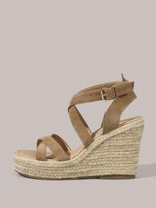 Styleloop Women Platforms & Wedge Sandals - Khaki - View 3