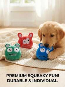 PETSIN Creative Plush Cat Toy With Quirky Monster Shapes, Containing Sound Paper For Interactive Play With Cats - Multicolor - View 1