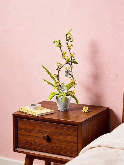 MINKOJA - SELECTS 588pcs,Decorative 3D Orchid Ornaments, Realistic DIY Building Blocks Set, Desktop Ornaments, Can Be Used For Decoration, Romantic Atmosphere, Valentine's Day, Ideal Gifts For Family And Friends, Home Decoration, Birthday Gifts,Easter,