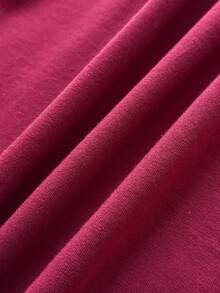 Attitoon Áo thun nữ tay ngắn cổ chữ V buộc dây kiểu retro thường ngày, thích hợp cho kỳ nghỉ hè, tiệc cocktail, du lịch, in chữ tiếng Anh, phối màu tương phản. - Nhiều màu - Xem 7