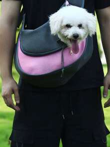 Breathable Dog Harness Bag, Portable Travel Pet Shoulder Bag, Suitable For Small To Medium-Sized Pets, And Can Also Be Used For Cat Travel. - Multicolor - View 4