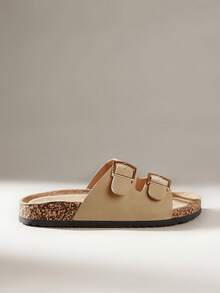 New Women's Flat Bottom Leisure Vacation Beach Commuter Flat Bottom Women's Slippers - Apricot - View 7