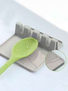 Silicone Kitchen Utensil Holder With Drip Tray - Heat-Resistant Spoon Rest For Stovetop, Countertop, Holds Ladles & Cooking Tools - Multicolor - View 5