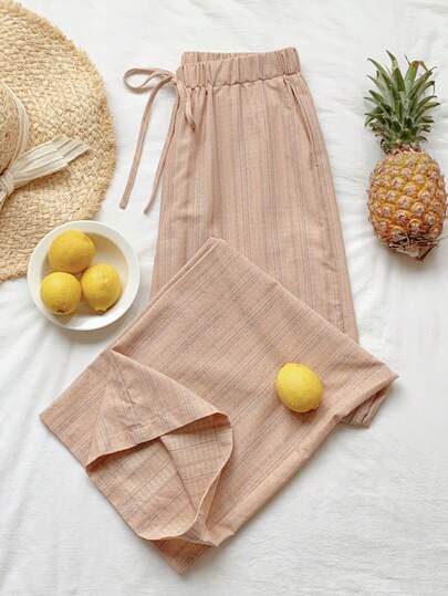 Comfortcana Women's Casual Striped Wide Leg Pants