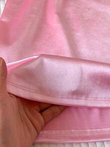 Comfortcana 2026 Spring/Summer New Women's Pink Satin Fabric Splicing Lace Strap Dress,Winter,Easter,Party ,Beach,Wedding,Graduation,Elegant,Casual,Vacation,Sports, Formal,Y2k,Business,Sequin,Fringe,Ruffle,Flower,Graphic, Promdress Satin Dress For Wedding Prom Dress Silk Birthday Dresses For Ladies Special Occasion Prom Night Gown,Pink Dress - Pink - View 9
