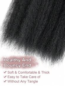 Làm thẳng tóc quăn Tóc 3 Yaki Con người dệt tóc Chưa qua xử lý Ba Tây In Nối tóc Tự nhiên Đen - Natural Black - Xem 8