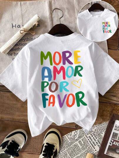 DrmWander Women's T-Shirt, Casual Street Style Graphic Short Sleeve T-Shirt, Cute Summer Top