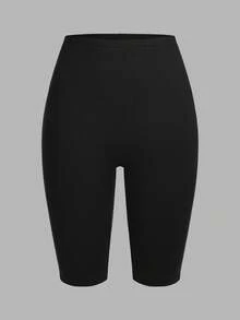 SHEIN EZwear 3件套女士休闲针织修身短款打底裤，夏季 - 彩色 - 查看 5