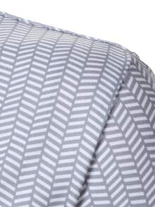 Manfinity Joysei Men's All-Over Print Casual Versatile Short Sleeve Polo Shirt, Essential For Home And Daily Wear - Grey - View 3