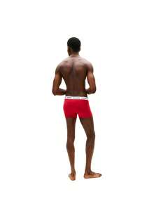 Tommy Hilfiger 3 Pack Men's Boxers - Med Red/White/Des sky - 查看 3