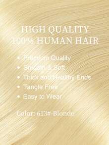 60pcs Tape In Hair Extensions 100% Human Hair #613 Blonde Straight Style In 14-22 Inch Lengths Extensions Silky Seamless Invisible Top Quality Thick Ends Healthy Human Hair Extensions For Thin Hair And Salon Use And For All Women/Girls Daily Use - S613 - View 5