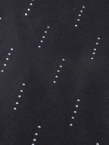 STYNVO 男士夏季休闲百搭水钻装饰衬衫 - 黑色 - 查看 5