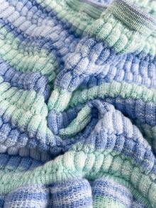 GlowEve Elegant Fitted Ombre Textured Knit Camisole Top For Women, Spring/Summer - Blue - View 5