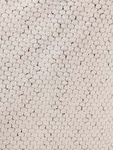 KSTM 女士针织长款半身裙，抽绳腰带，钩编纹理，米色/奶油色，休闲秋冬款 - 杏色 - 查看 6