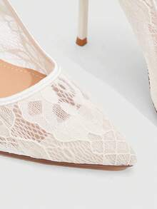 CUCCOO SZL 性感时尚尖头透明玫红色高跟鞋，适合派对、约会之夜、春季休闲装扮、圣诞节夜晚造型 - 杏色 - 查看 5