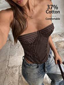 Aloruh Áo ngực nữ thanh lịch, co giãn, họa tiết da báo, kiểu cúp ngực, corset ôm sát, cúp ngực xếp ly, dây đeo vai thắt nơ, thích hợp cho các buổi hòa nhạc, nhạc đồng quê, hộp đêm và các bữa tiệc gợi cảm. Áo corset dự tiệc gợi cảm và thanh lịch. - Màu Khaki - Xem 9