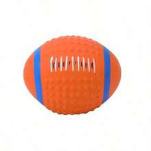 PETSIN 1PC Pet Interactive Training Ball Toy, Latex Rugby Football, Sound-Making Toy, Chewable And Bite-Resistant, Stress-Relieving Dog Toy. - Multicolor - View 22