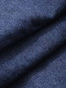 Livesso 女士无袖V领收腰牛仔度假连衣裙 - 藏蓝色 - 查看 7