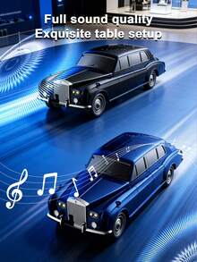 Teckwe Retro Car Replica Speaker With Deep Bass, Hands Free Link, Built-In Microphone, FM Radio And LED Party Lights, Birthday Gifts - Multicolor - View 1