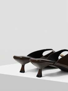 Mnmlis Giày sandal cao gót dành cho nữ - Cà phê nâu - Xem 3