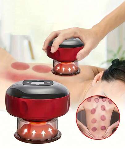 Teckwe A22 Electric Suction, Massage, And Skin Care Device, 800 Ml Ampoule Bottle, Suction Heating And Massage Treatment Set, Healthy And Portable. 800 MAh Ype-C Charging Port