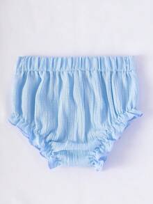 SHEIN Playful Pals 5 件装 女婴夏季轻便灯笼裤、休闲可爱训练裤、尿布套裤 - 彩色 - 查看 4
