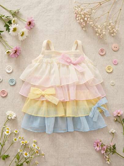 PETSIN 1 Piece Small Medium Size Soft Breathable Lightweight Flowy Chiffon Pet Cake Skirt Layered Ruffle Design Japanese Korean Style Colorful Gradient Solid Colors Comfortable Skin Friendly Pet Dress For Cats Dogs Teddy Bichon Daily Wear Photography Grooming Party Holiday Pet Lovers Pet Fashion Essentials Small Dog Cat Clothing Pet Apparel Adorable Pet Outfit