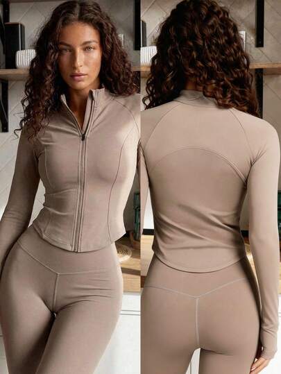Fluxe Women's Fitness Mock Neck Long Sleeve Top For Active Wear Workout Gym And Running, Long Sleeve Top, Women Athletic Shirt, Fitted Top Women, Moisture Wicking Shirt Women, Summer Holidays, Summer, Spring Women, Spring , Valentine's Day, Going Outs, Vacations Women, Casual For Women