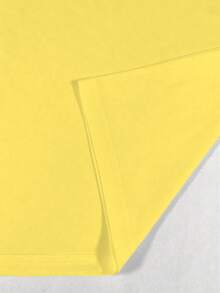 SHEIN LUNE Áo thun cỡ lớn in hình phong cách bãi biển Smiling Sun "BE THE SUNSHINE" (Hãy là ánh nắng mặt trời) - Màu vàng - Xem 6