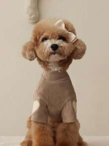 PETSIN Soft Stretch Fabric Skin-Friendly, Comfortable , Love-Shaped Pattern All Seasons Universal Daily Wear Pet Basic Shirt Small Medium Dogs Teddy Bear Pomeranian Shih Tzu Fashion Cute Pet Clothing Popular Pet Clothing Essential Daily Pet Clothing - Multicolor - View 11