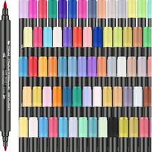 80 Colors Water-Soluble Dual-Tip Marker Pens, 12/24/36/48/80 Pcs Art Markers For Students, Drawing, Anime, Sketching & Fashion Design - multicolor - View 5