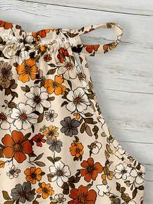 SHEIN LUNE 女士碎花无袖吊带休闲度假上衣，适合春夏穿着 - 彩色 - 查看 6