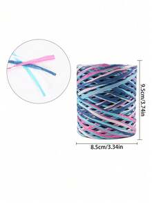 Colorful Raffia Paper Ribbons, Colorful Birthday Card Gift Wrapping Ribbons, Packaging Paper Strings, Suitable For Gift Wrapping, DIY Decoration, Parties, Birthdays And Other Occasions - multicolor - View 12