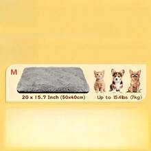 Self-Heating Cat Bed, Self-Warming Pet Mat, Super Warm Pet Pad For Indoor & Outdoor Use, With Removable Pad Cover, Non-Slip Bottom, Washable, Non-Electric Heating - Grey - View 11