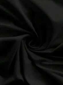 Sylviya 女士字母棕榈树印花休闲简约无袖连衣裙，适合夏季穿着 - 黑色 - 查看 5